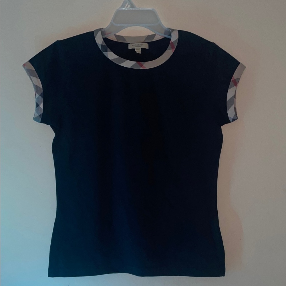 Burberry London Black Crewneck Shirt Size L